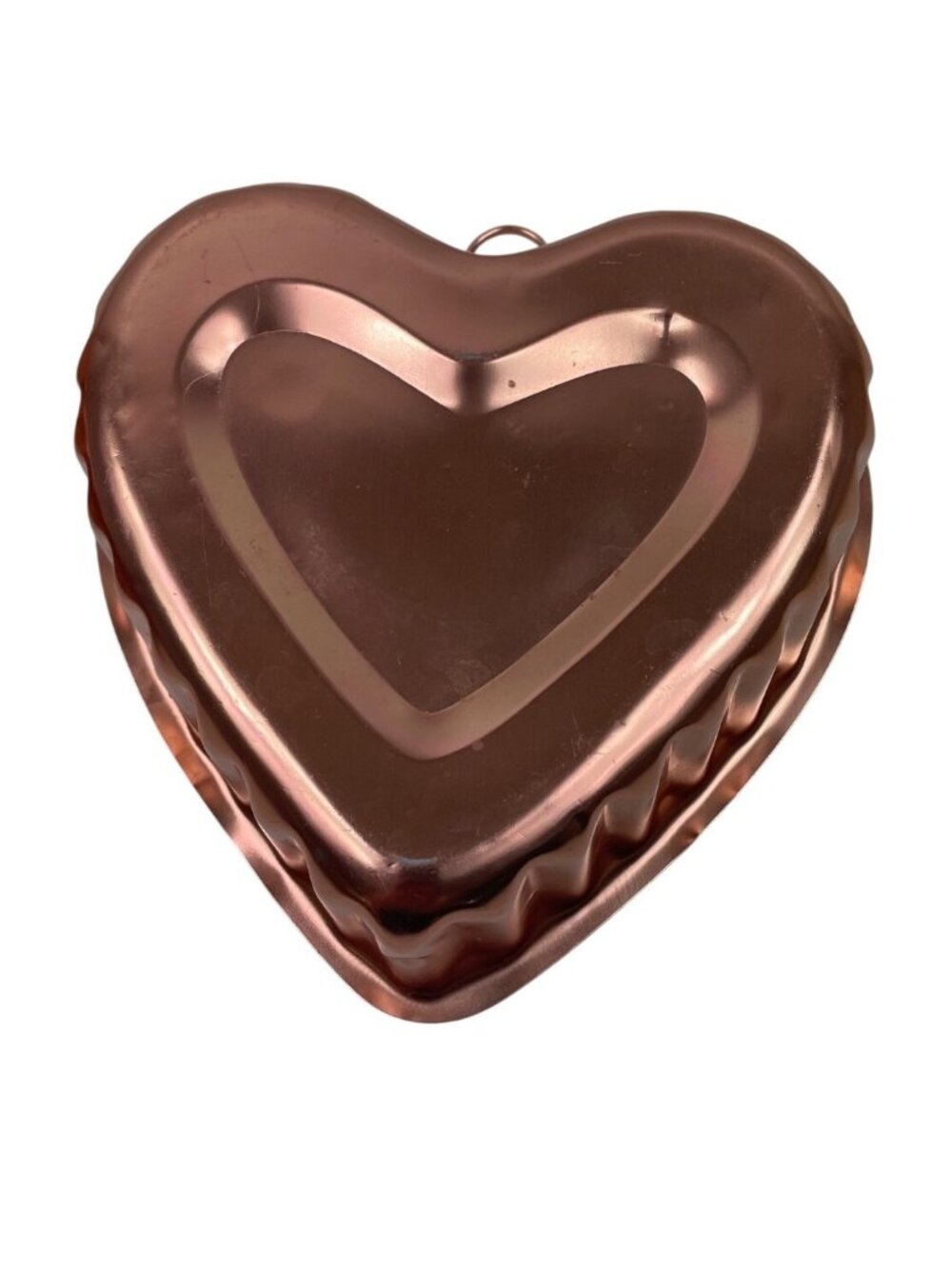 Set Of 2 Copper Heart-Shaped Jello Molds Decorative Kitchen Wall Hanging - Picture 4 of 10
